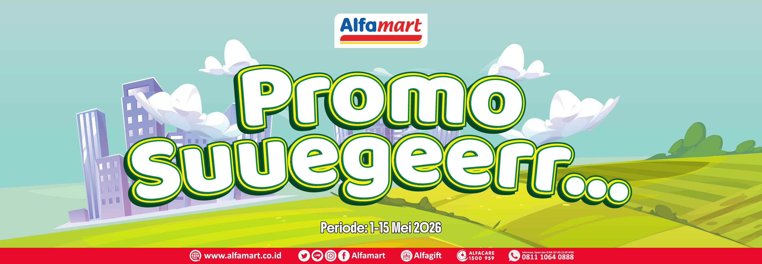 Banner promo PROMO SUUEGEERR Alfamart