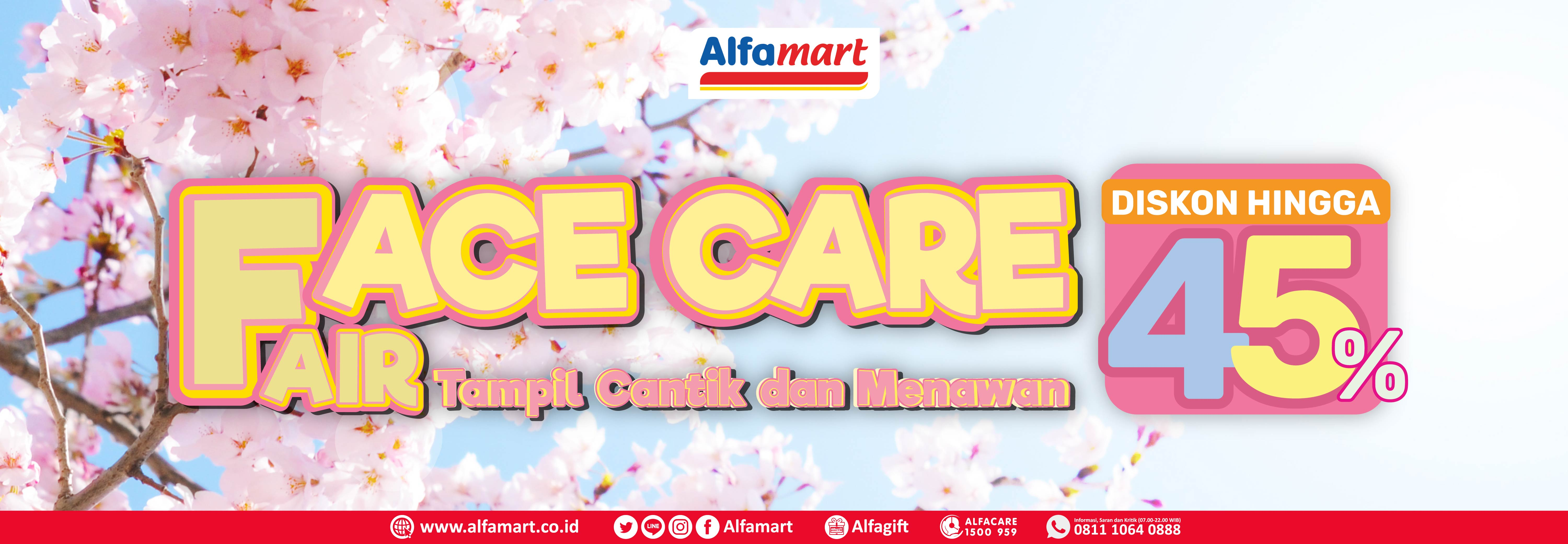 Banner promo FACE CARE FAIR Alfamart
