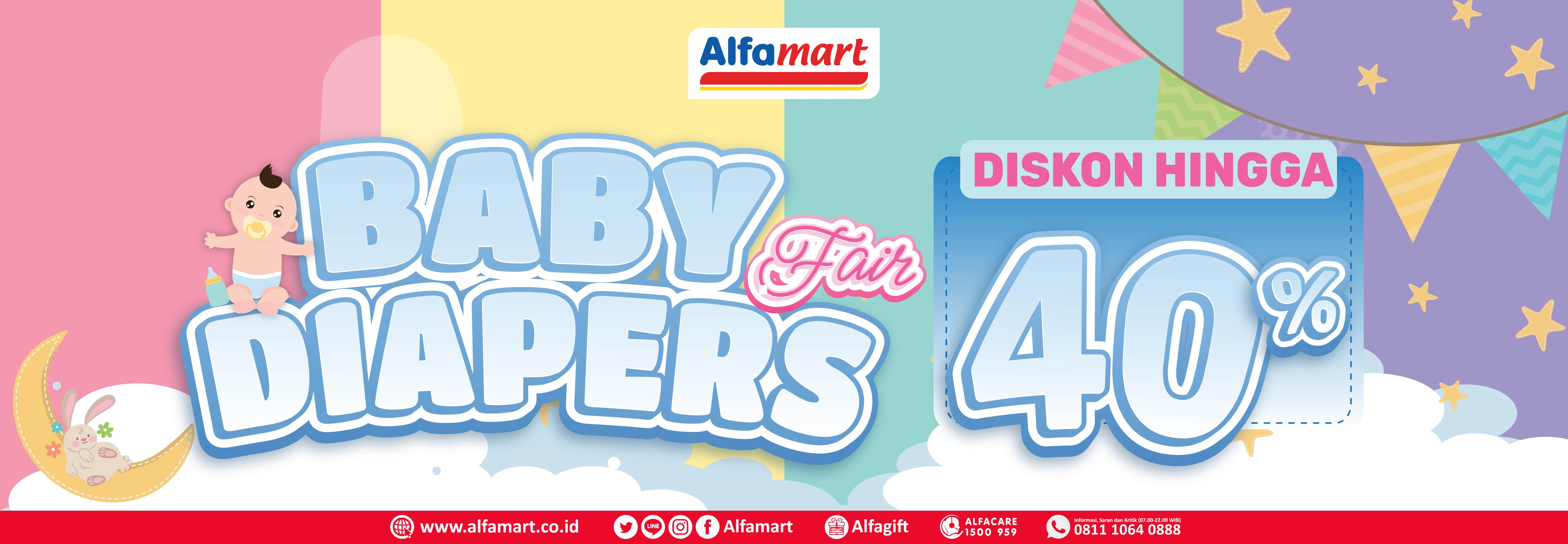 Banner promo DIAPERS FAIR Alfamart
