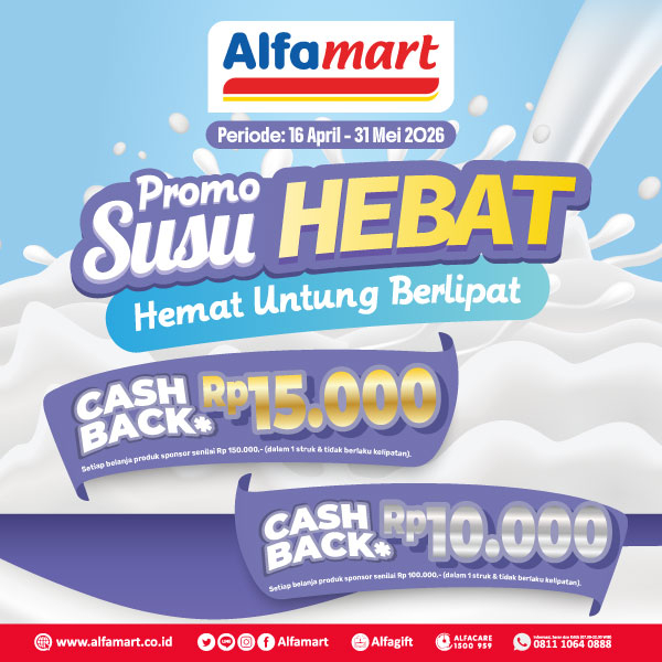 Banner PROMO SUSU HEBAT Alfamart