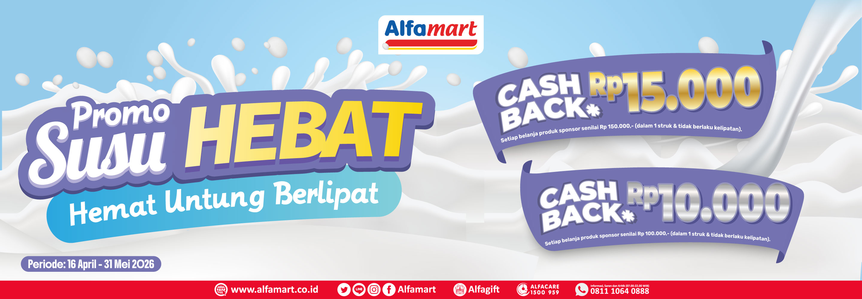 Banner promo PROMO SUSU HEBAT Alfamart