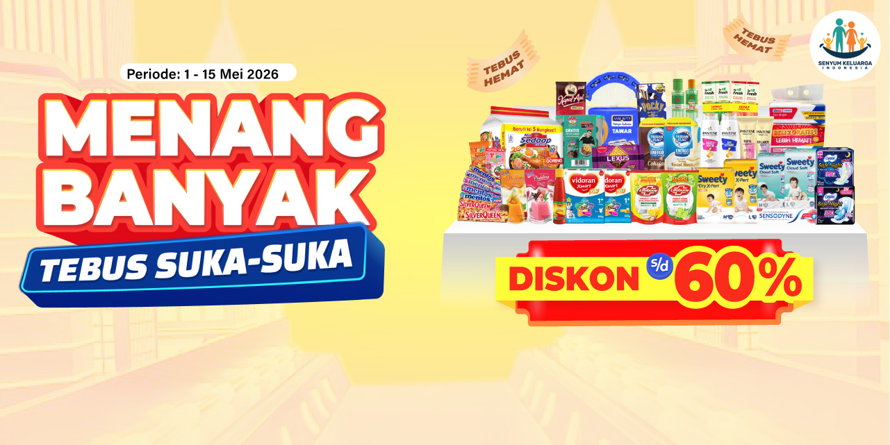 Mobile version banner Promo Alfamart Menang Banyak 1-15 Mei 2026: Diskon s/d 60% & Tebus Murah!