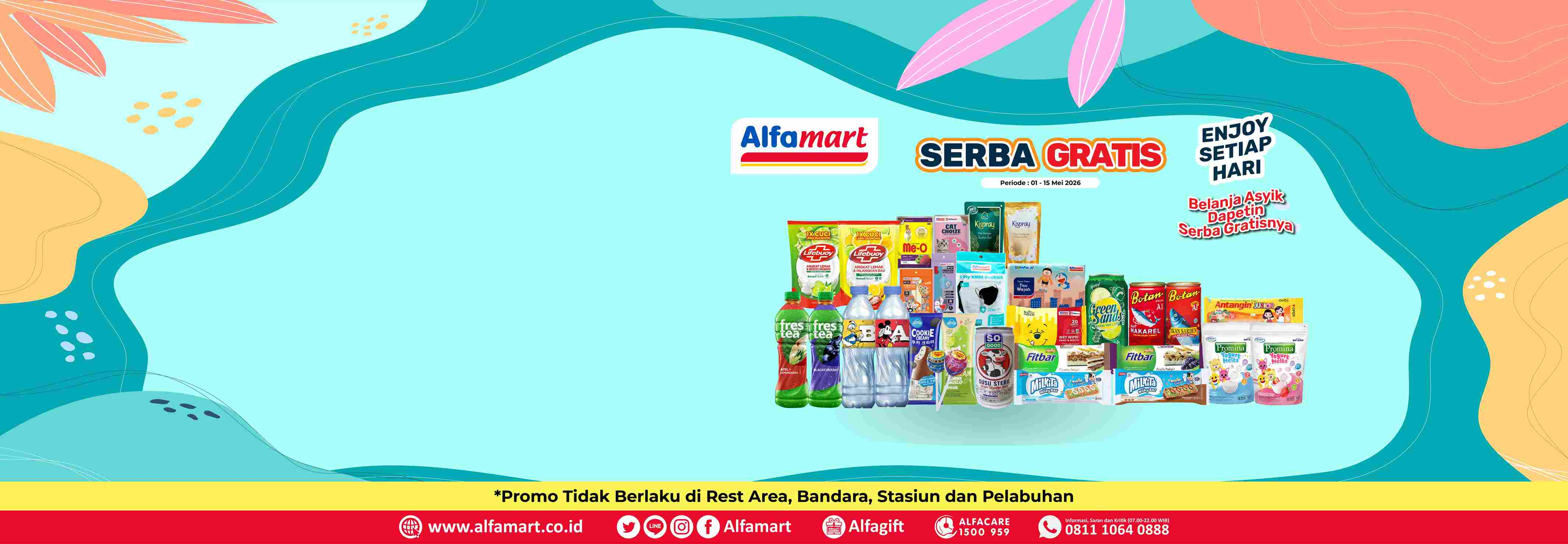 Banner promo PROMO SERBA GRATIS Alfamart