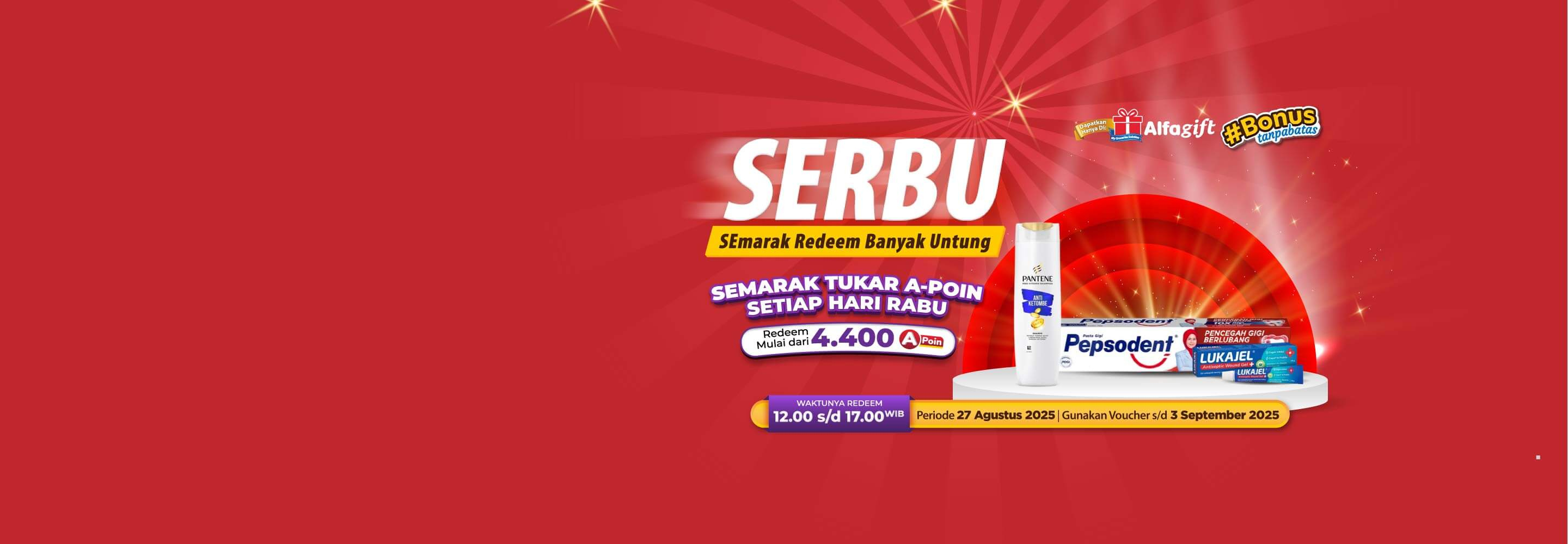 Desktop version banner Promo SERBU Alfamart