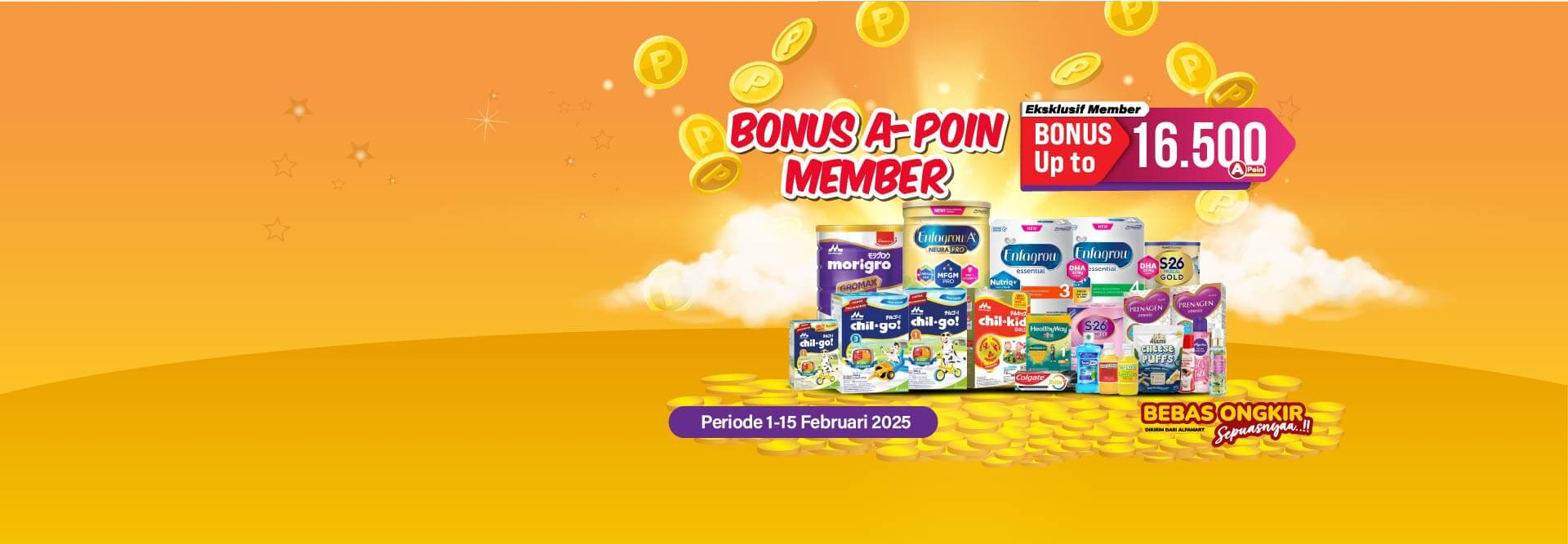Desktop version banner BONUS A-POIN MEMBER