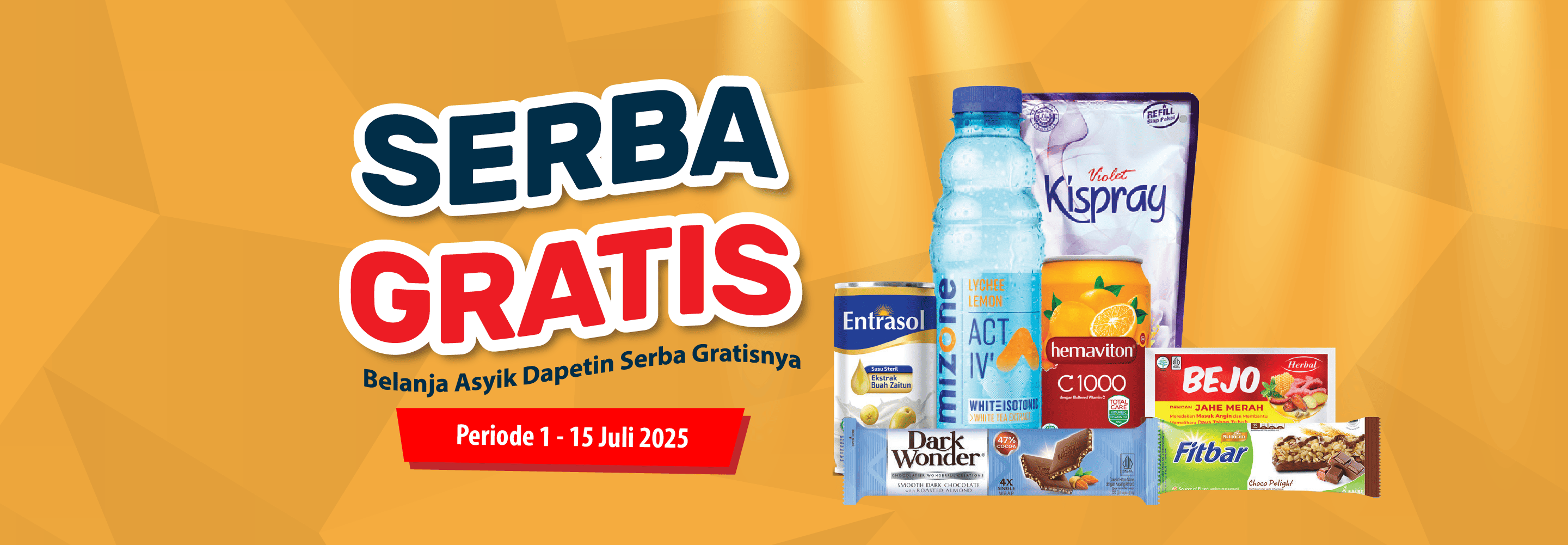 Banner promo Serba Gratis Alfamart