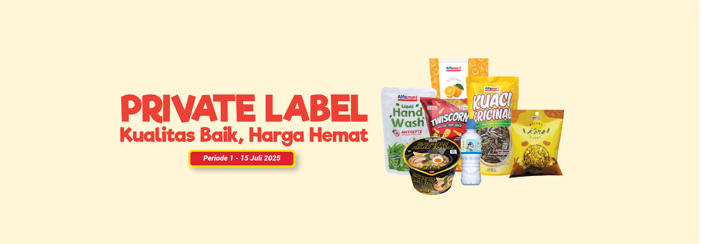 Banner promo Private Label Alfamart Alfamart