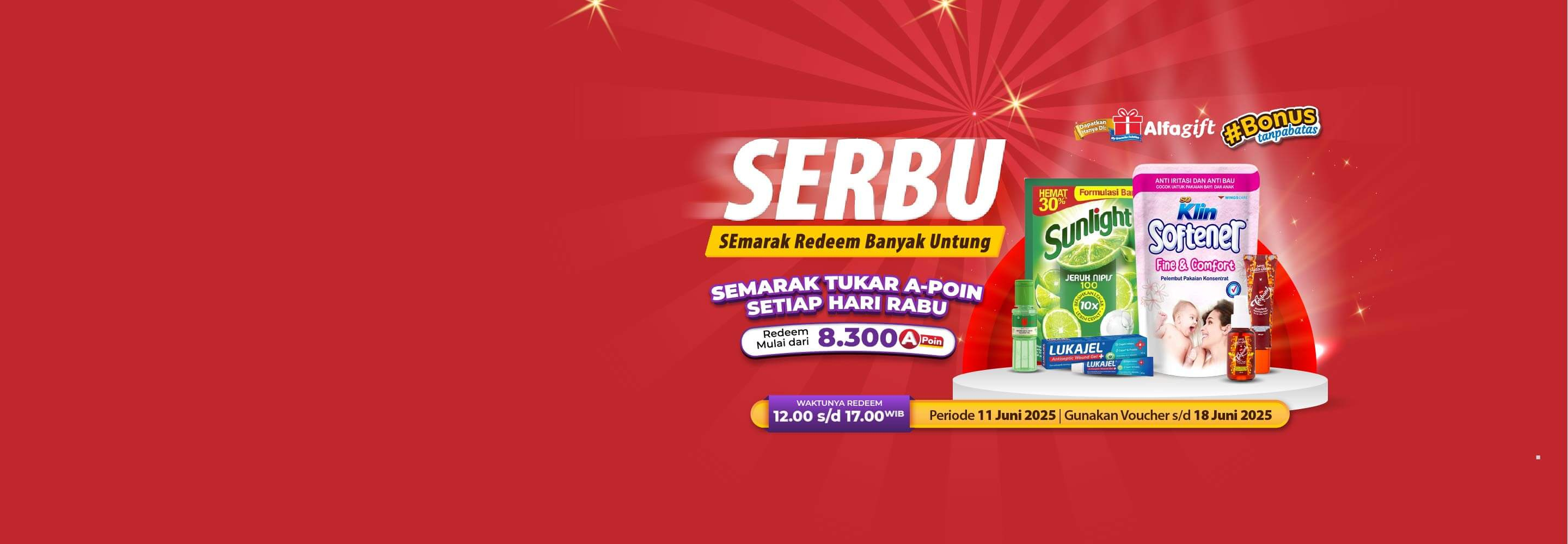 Desktop version banner Promo SERBU Alfamart