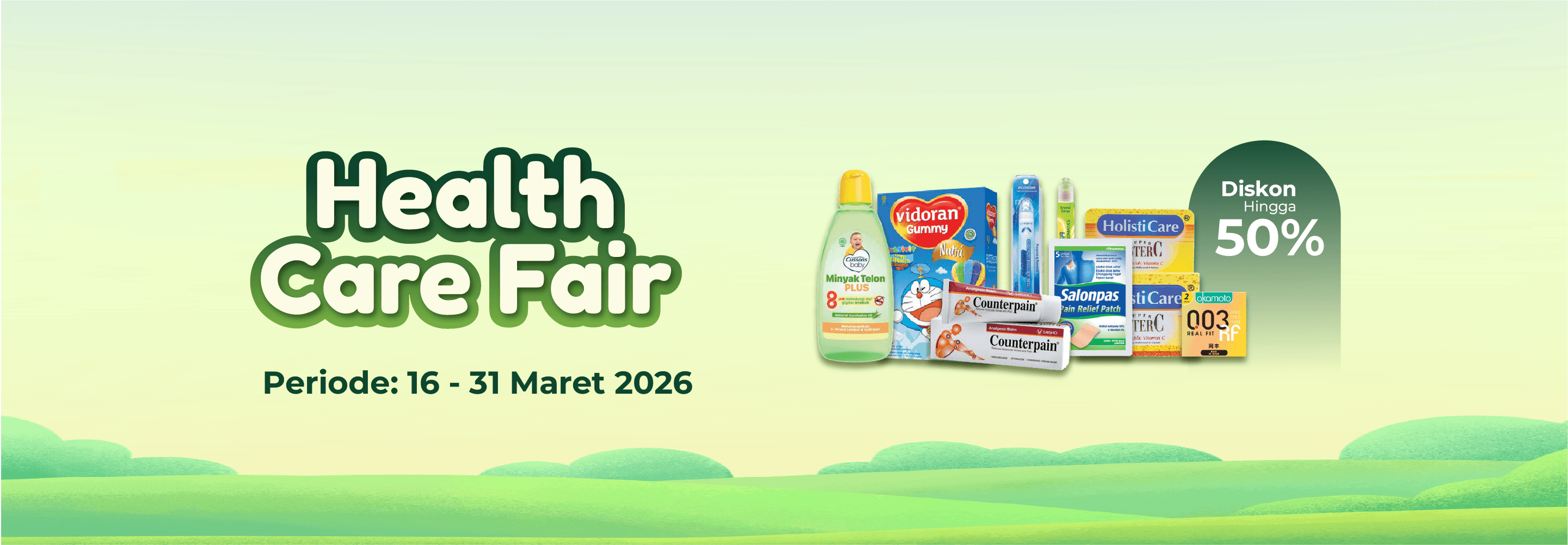 Banner promo Promo Health Care Fair Alfamart
