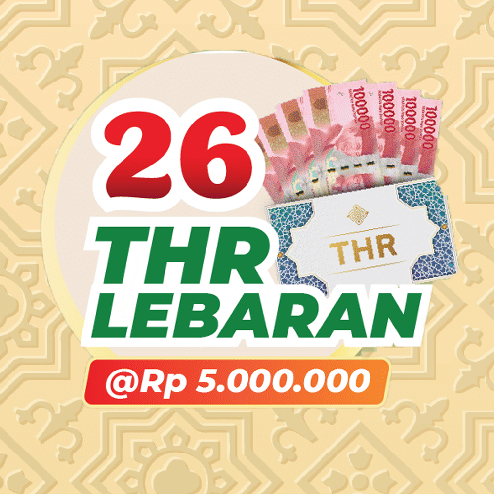 Icon reward THR Lebaran Senilai @ Rp5.000.000