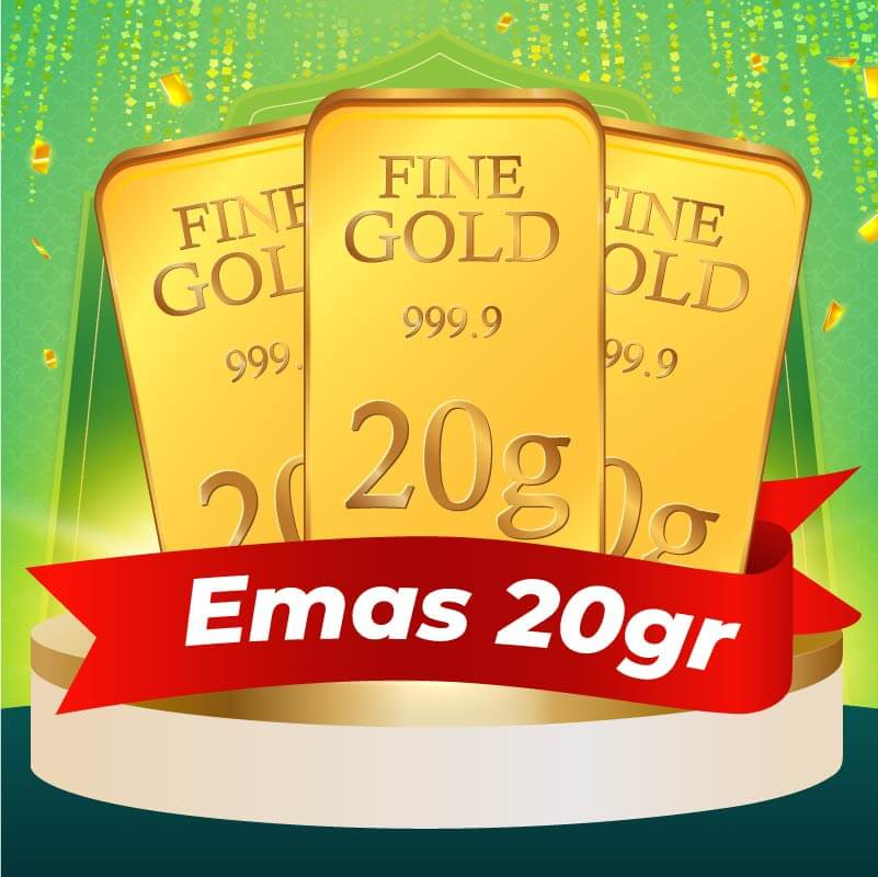 Icon reward Emas Logam Mulia 20 g